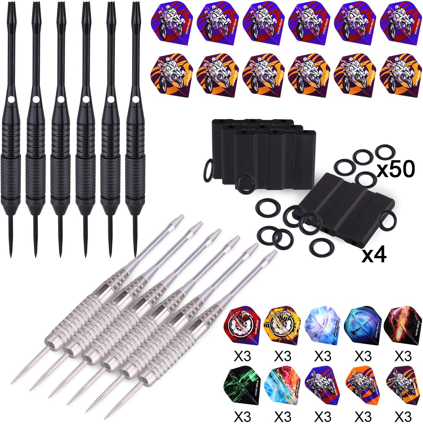 WIN.MAX Steel-Tip Darts Set – 24 g – 12 Piece – Wholesale detail image 4