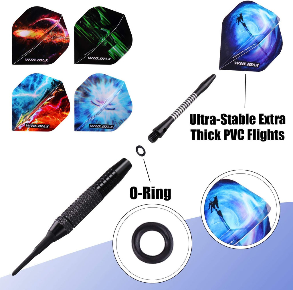 WIN.MAX Soft-Tip Darts Set – 12 Piece – Wholesale detail image 2