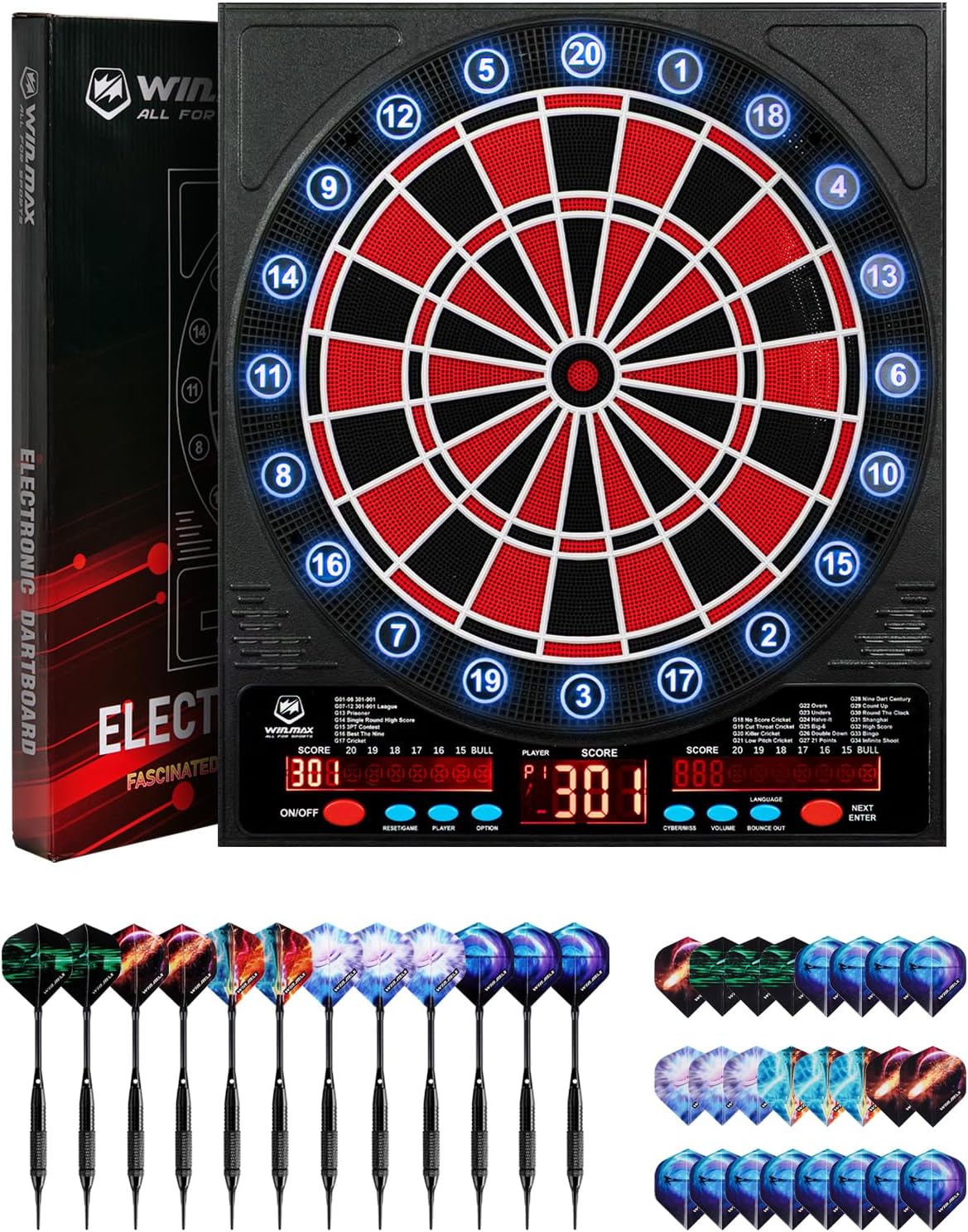 WIN.MAX Electronic Dartboard – Soft-Tip – Wholesale main image