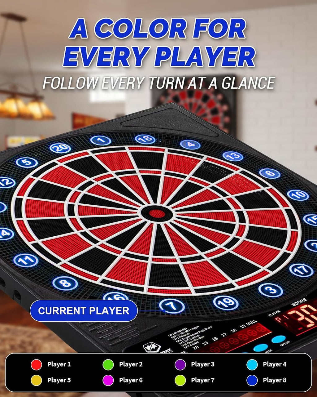 WIN.MAX Electronic Dartboard – Soft-Tip – Wholesale detail image 2
