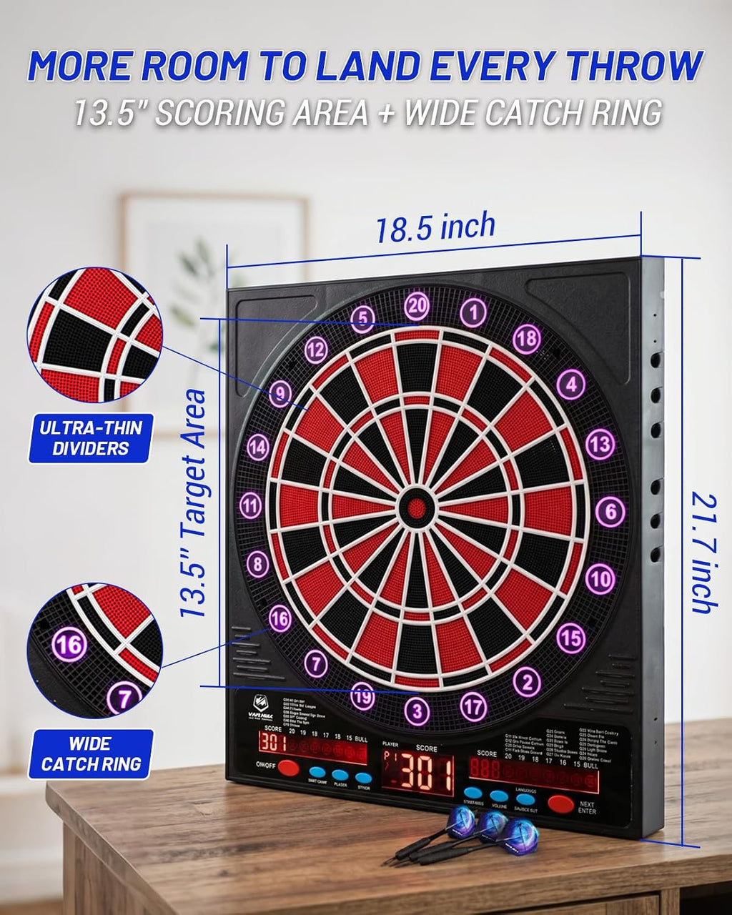 WIN.MAX Electronic Dartboard – Soft-Tip – Wholesale detail image 5