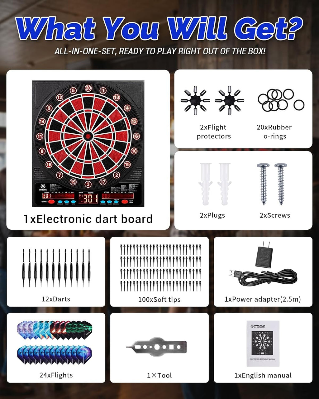 WIN.MAX Electronic Dartboard – Soft-Tip – Wholesale detail image 8