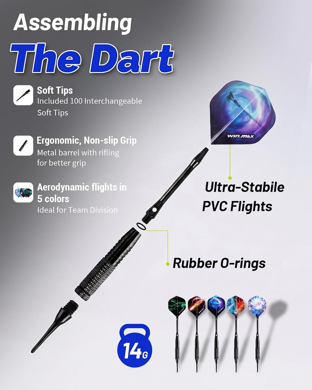 WIN.MAX Electronic Dartboard – Soft-Tip – Wholesale detail image 10