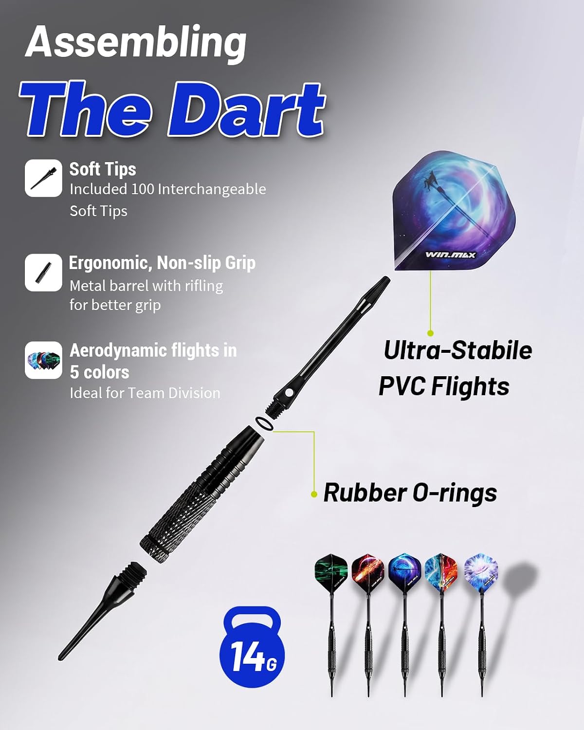 WIN.MAX Electronic Dartboard – Soft-Tip – Wholesale detail image 10