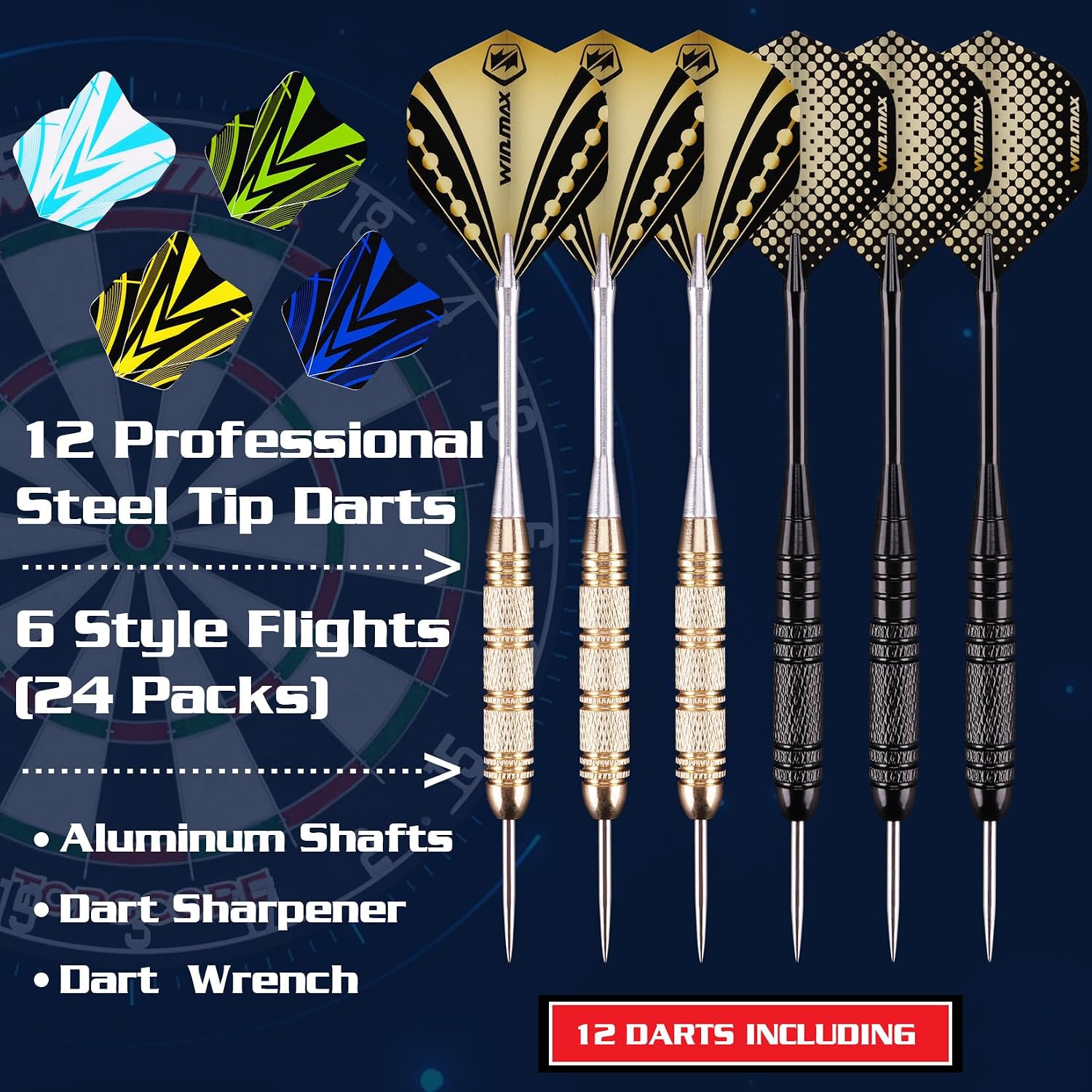 WIN.MAX Bristle Dartboard – PRO Steel-Tip – Wholesale detail image 6