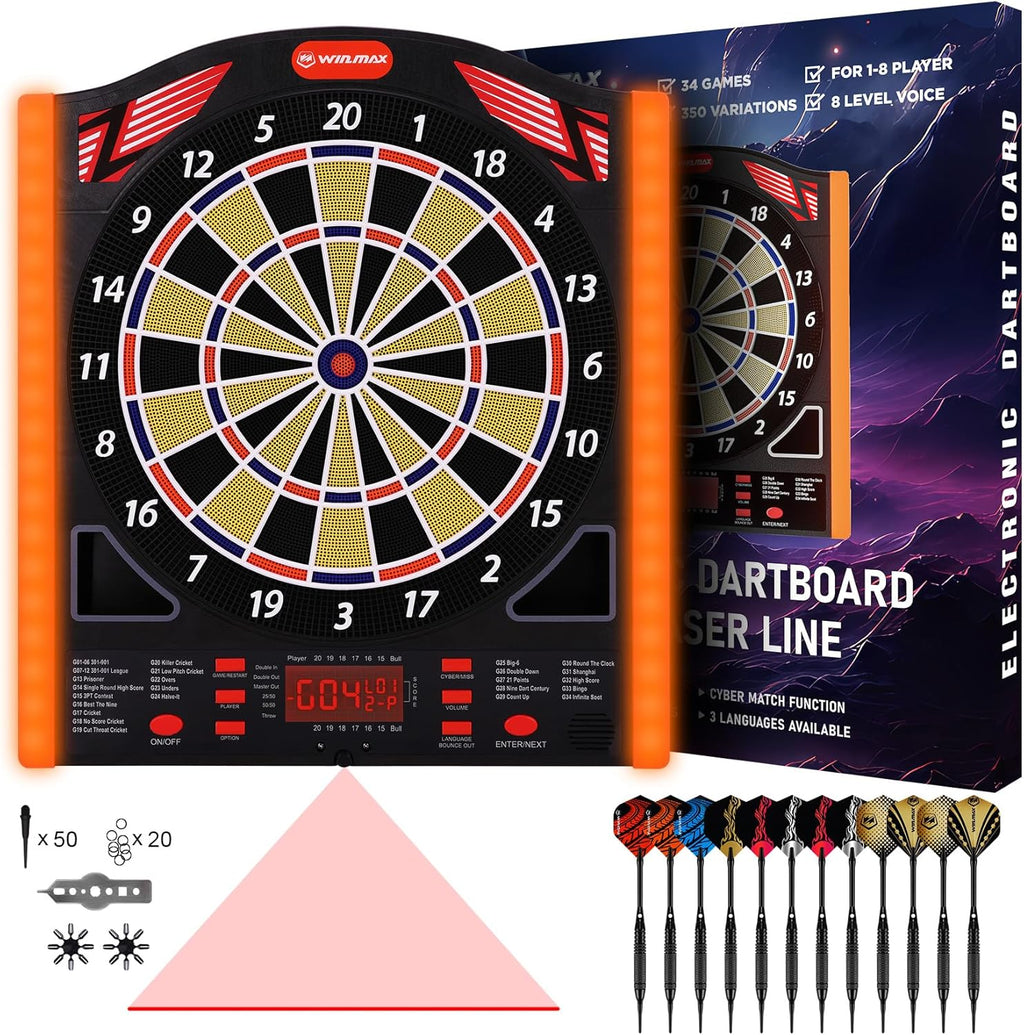 WIN.MAX Electronic Dartboard – 1–8 Players – Wholesale main image