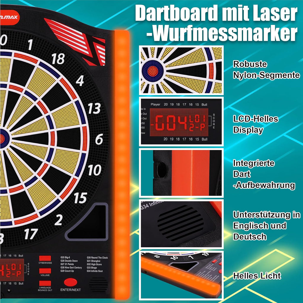 WIN.MAX Electronic Dartboard – 1–8 Players – Wholesale detail image 4