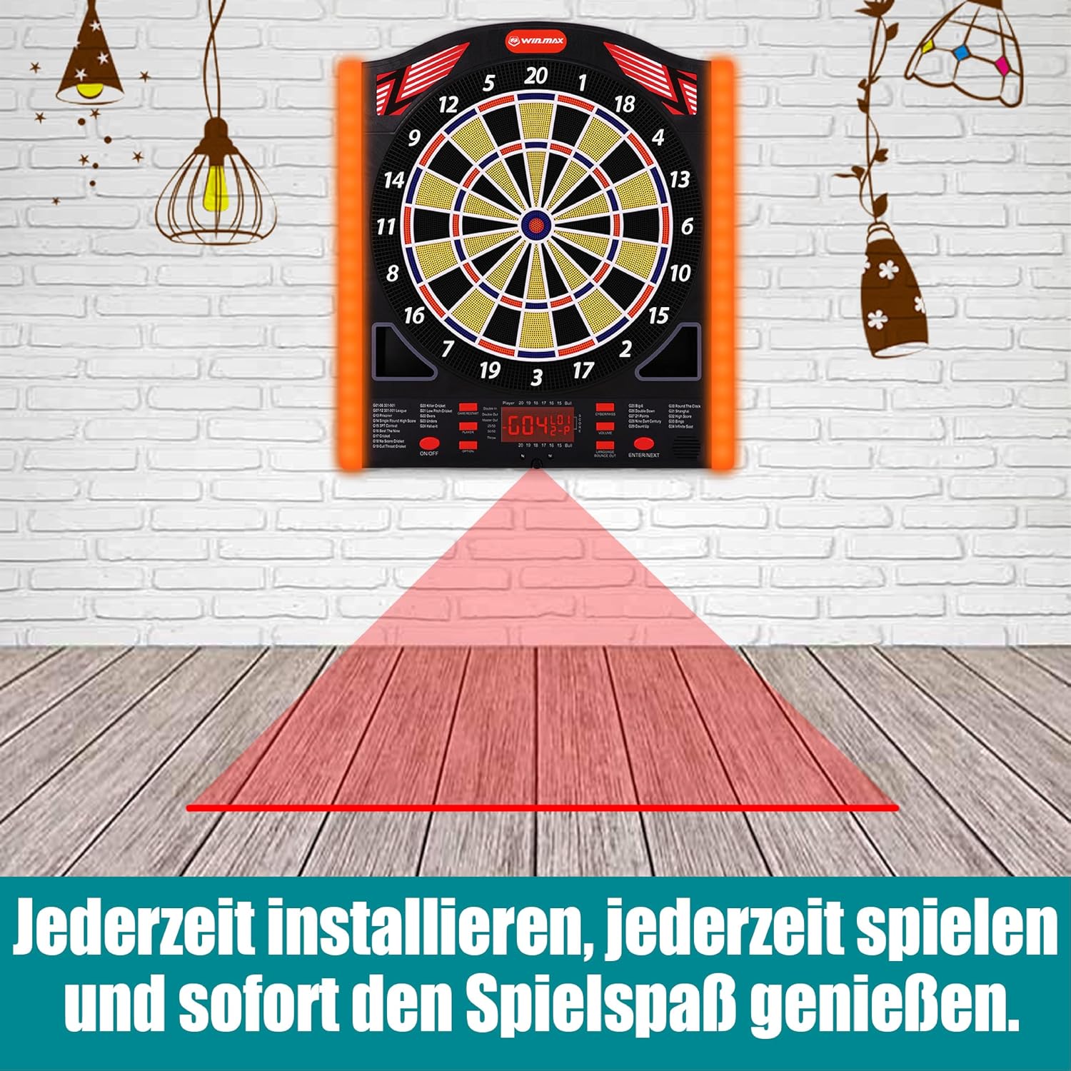 WIN.MAX Electronic Dartboard – 1–8 Players – Wholesale detail image 5