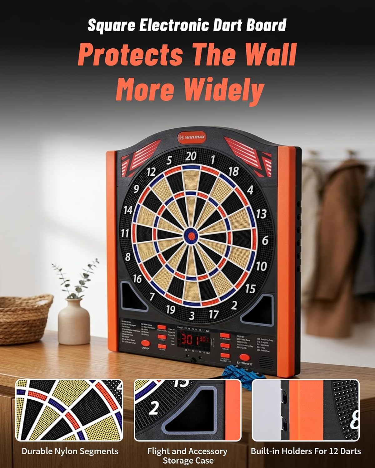 WIN.MAX Electronic Dartboard – Wholesale detail image 2