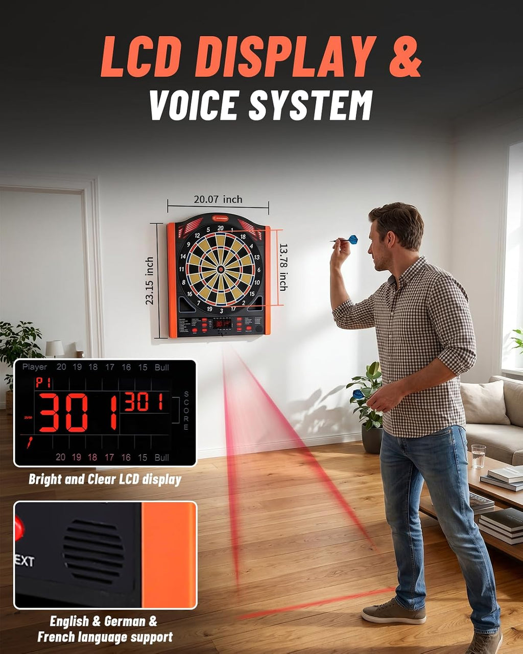 WIN.MAX Electronic Dartboard – Wholesale detail image 4