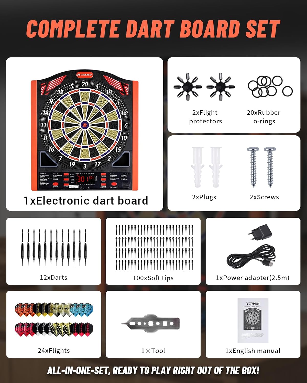 WIN.MAX Electronic Dartboard – Wholesale detail image 7