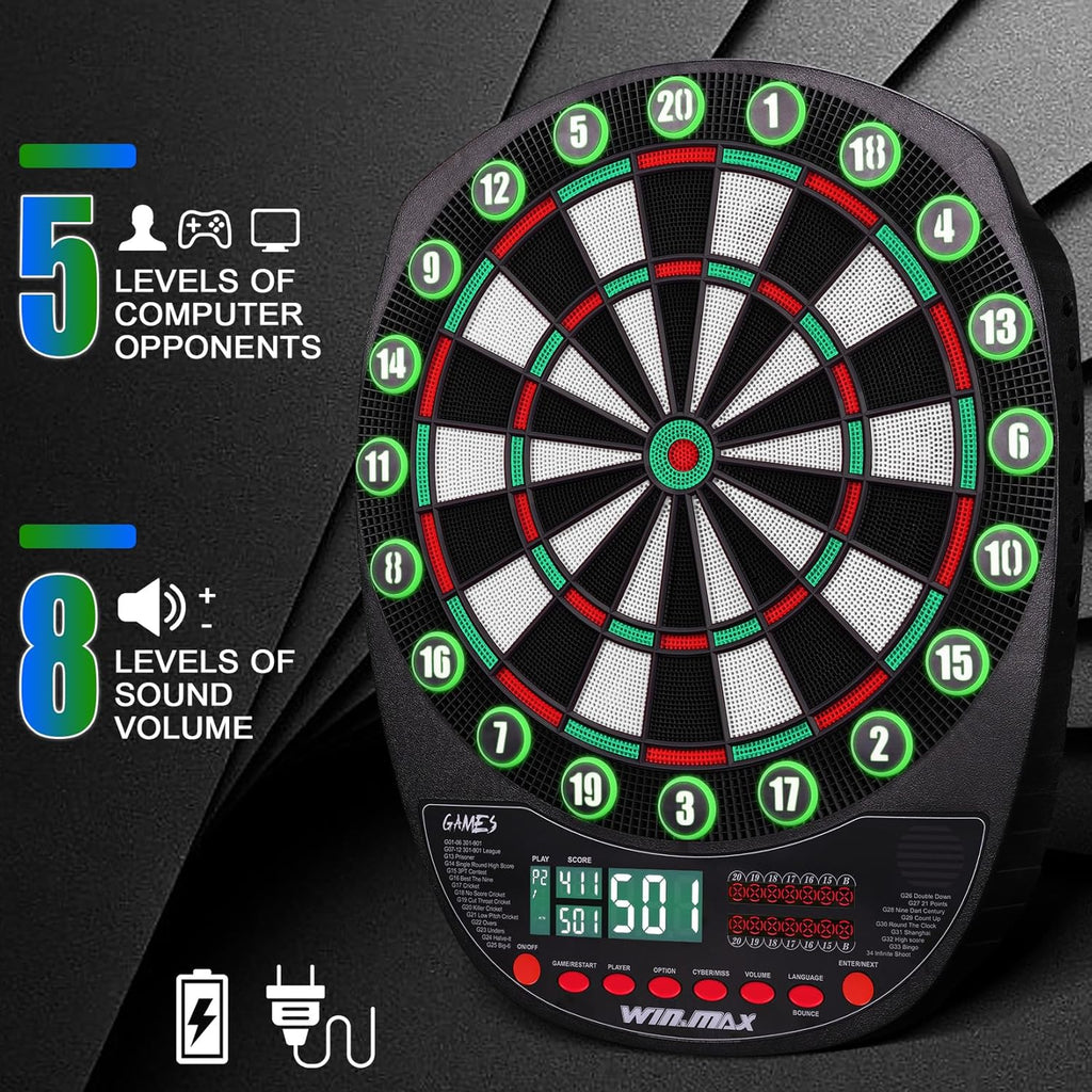WIN.MAX Electronic Dartboard – 1–8 Players – Wholesale detail image 3