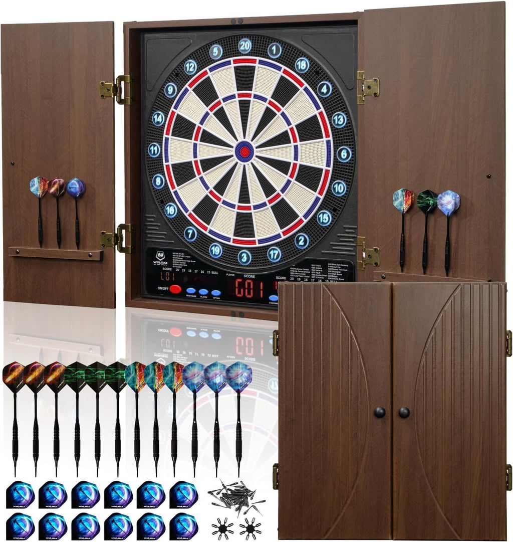 WIN.MAX Electronic Dartboard Cabinet Set – Wholesale main image