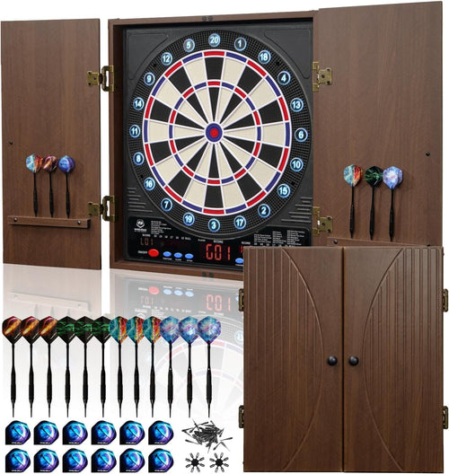 WIN.MAX Electronic Dartboard Cabinet Set – Wholesale main image