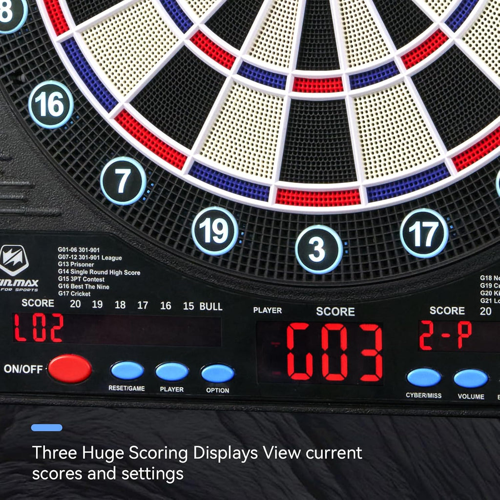 WIN.MAX Electronic Dartboard Cabinet Set – Wholesale detail image 1