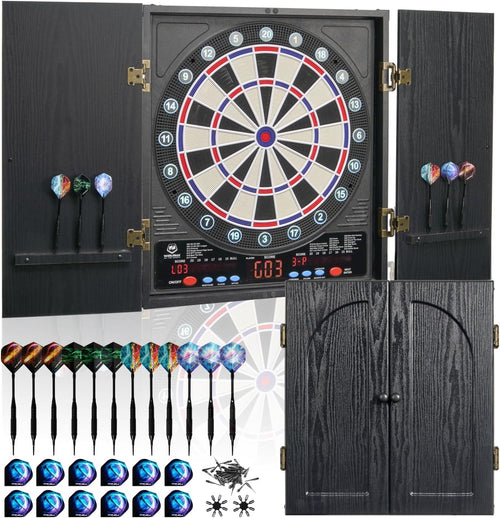 WIN.MAX Electronic Dartboard Cabinet Set – Wholesale main image