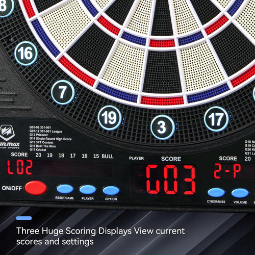 WIN.MAX Electronic Dartboard Cabinet Set – Wholesale detail image 1
