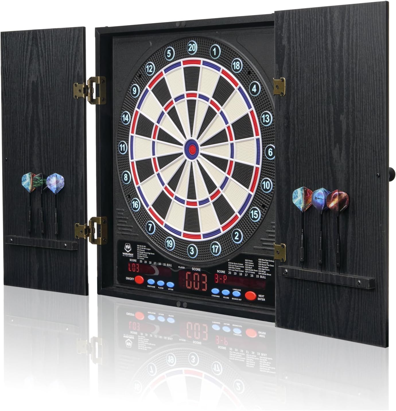 WIN.MAX Electronic Dartboard Cabinet Set – Wholesale detail image 7