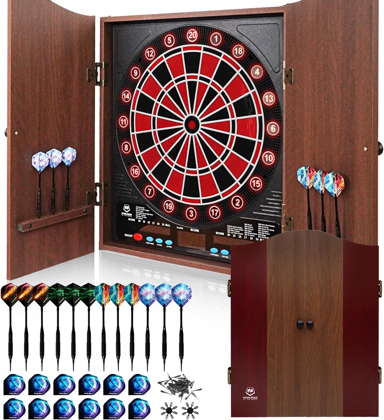 WIN.MAX Electronic Dartboard Cabinet Set – Wholesale detail image 14