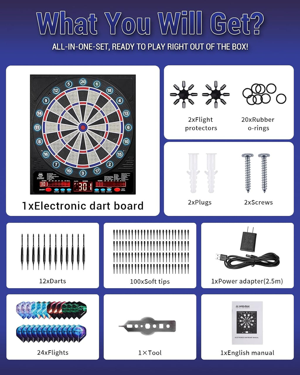 WIN.MAX Soft-Tip Darts Set – Wholesale detail image 8