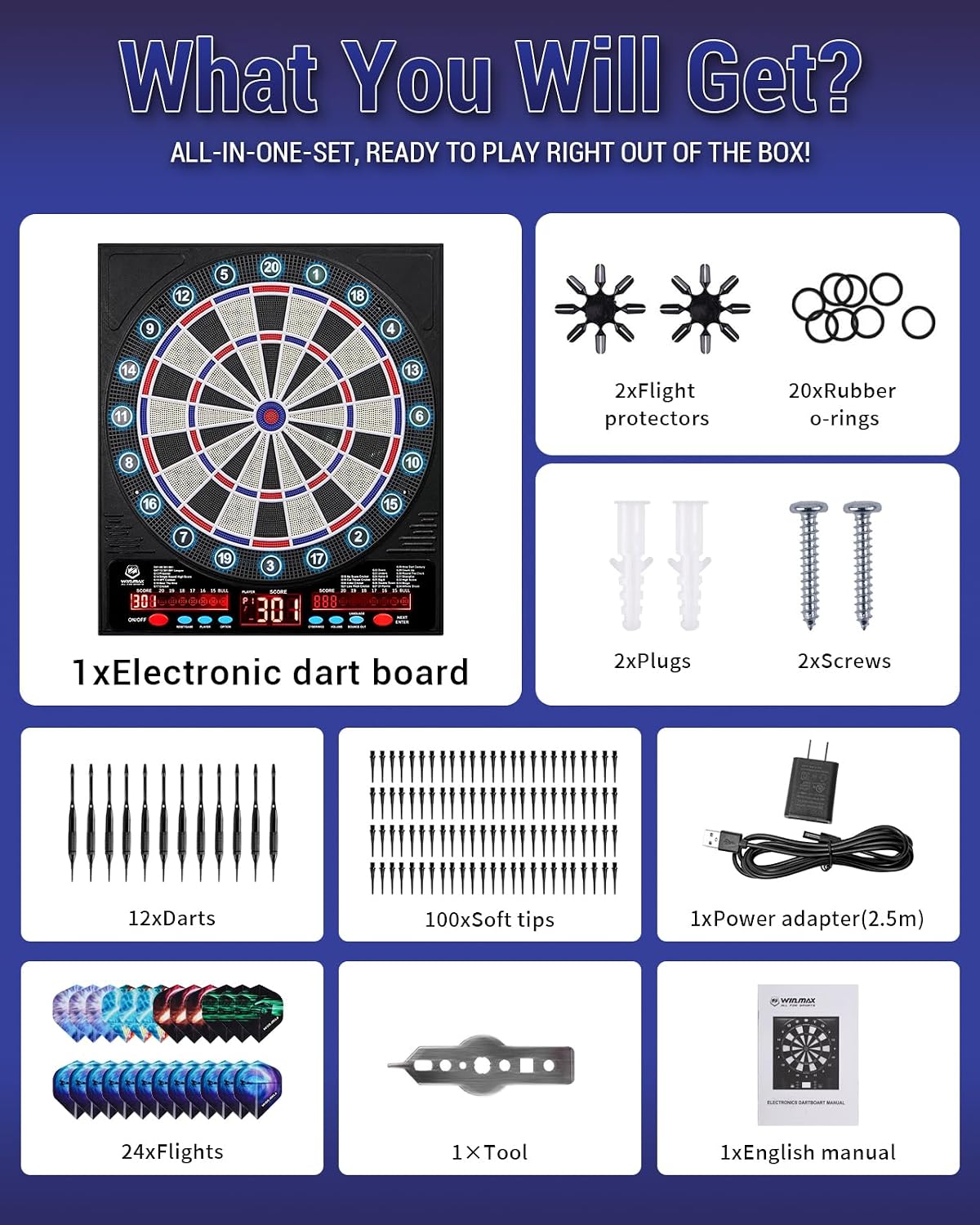 WIN.MAX Soft-Tip Darts Set – Wholesale detail image 8