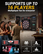 WIN.MAX Electronic Dartboard Cabinet Set – Soft-Tip – Wholesale main image